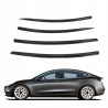 Ozdobne listwy szyb Tesla 3 - carbon (4 szt.)