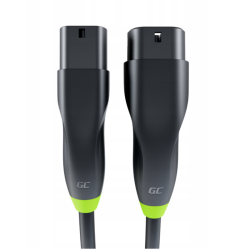 Green Cell Snap Kabel EV Typ 2 22kW 5m 32A Do Ładowania Tesla Model S 3 X Y