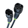 Green Cell Snap Kabel EV Typ 2 22kW 5m 32A Do Ładowania Tesla Model S 3 X Y