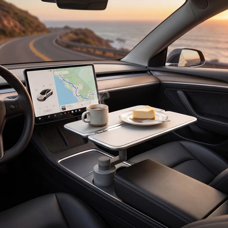Multifunkcyjny składany stolik podróżny TRAVELDESK - Tesla