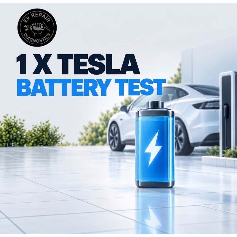 Diagnostyka stanu baterii Tesla – SOH, BMS, balans i raport EV REPAIR