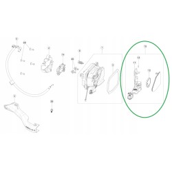 Klapka portu ładowania Tesla Model S X 106193000D