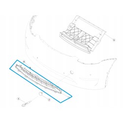 Tesla Model Y kratka zderzaka 1493759-00-A