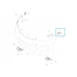 Lewy wspornik ślizg zderzaka Tesla S Plaid