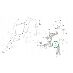 Tesla X load floor wspornik tył prawy 1066850-00-C