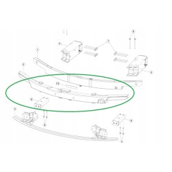 TESLA MODEL 3 ABSORBER ZDERZAKA PRZÓD 1104669-00-F